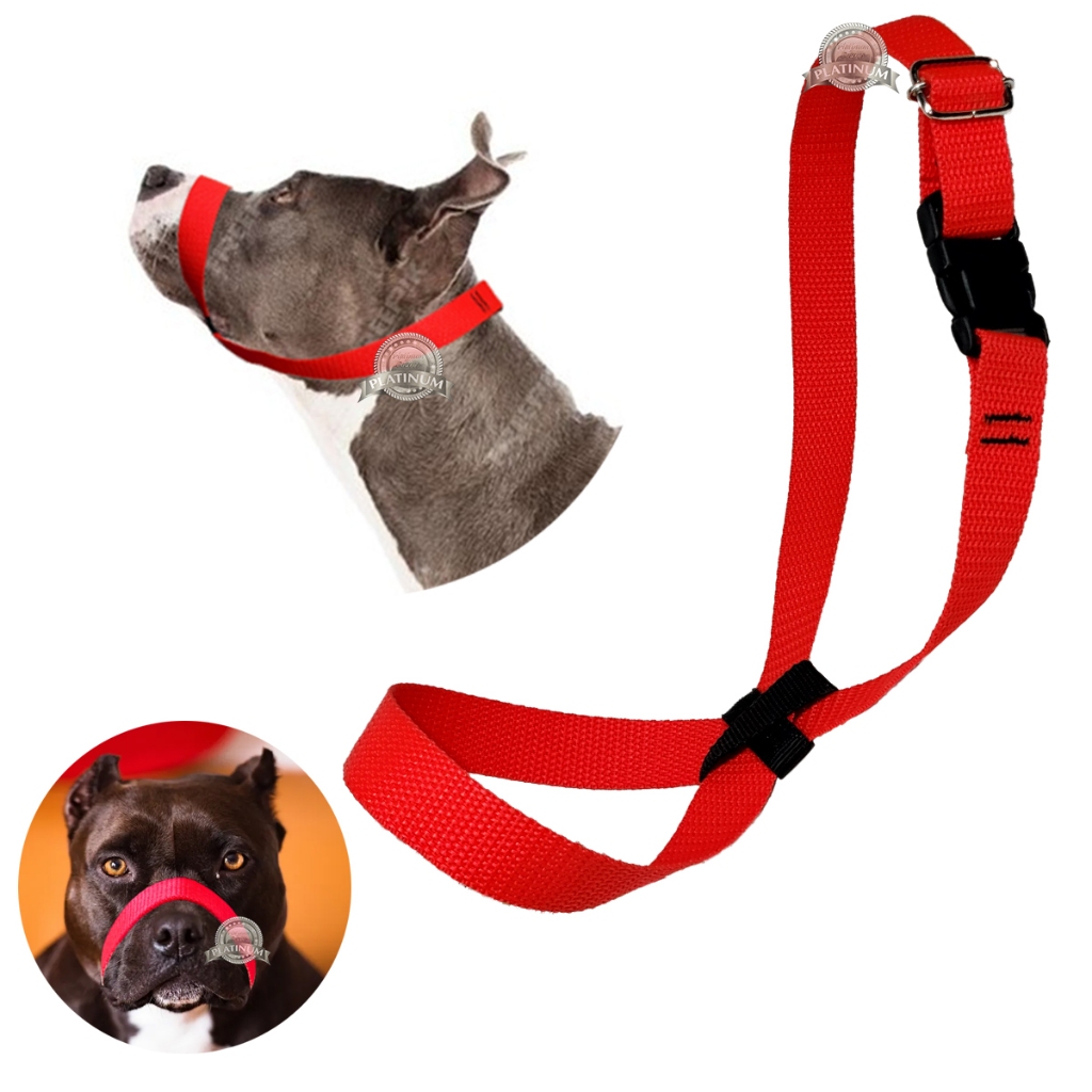 Focinheira regulável para cães não machuca respirável confortável cachorro em Oferta na Shopee