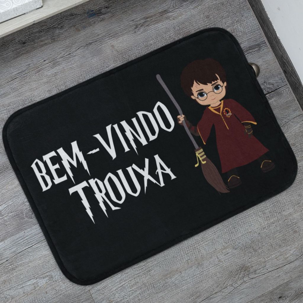 Tapete Porta de Entrada Harry Potter Diversos Modelos 55x35cm Antiderrapante em Oferta na Shopee
