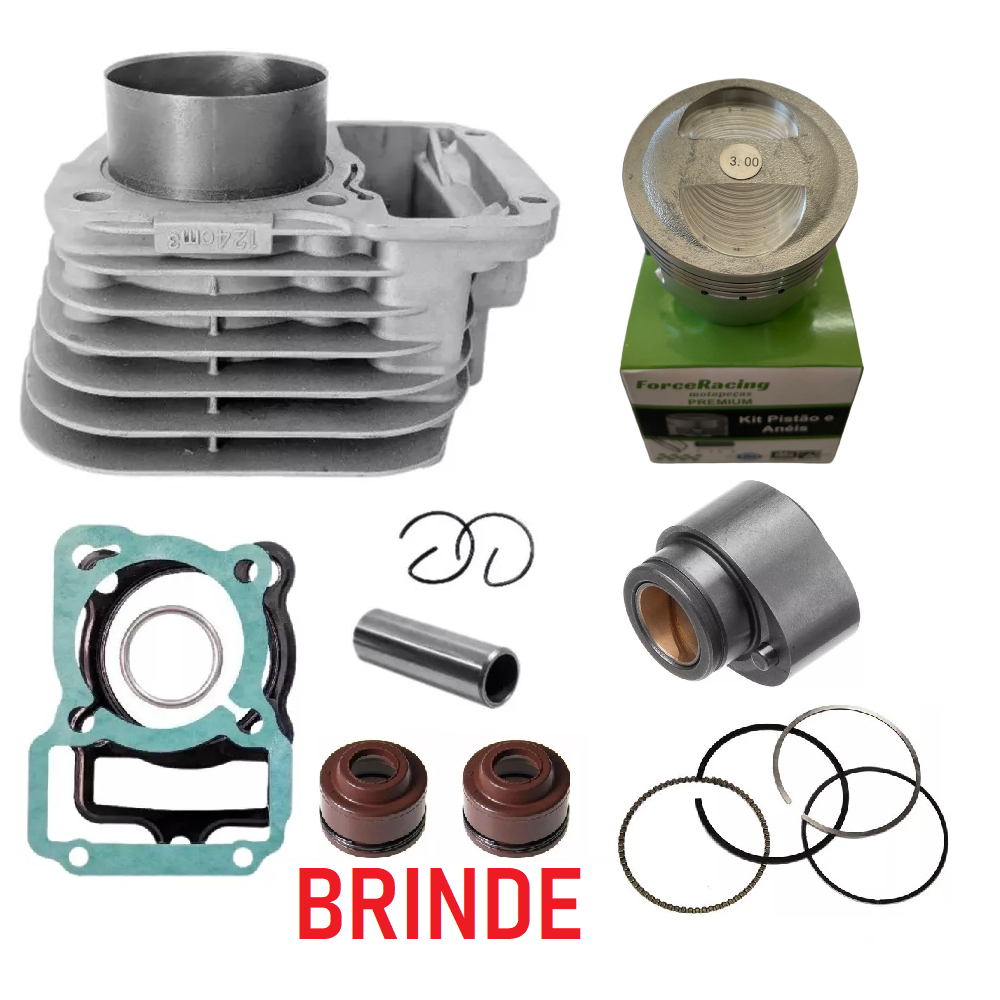 Kit 3mm P/ Honda Fan Titan Cg 125 2002 a 2008 + Comando Preparado em Oferta na Shopee