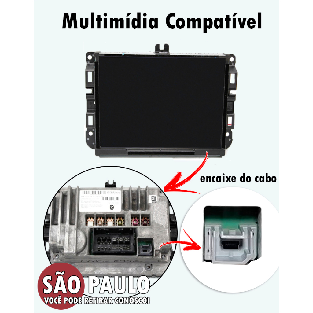 Cabo Usb Plug Original Multimídia Jeep Renegade Compass