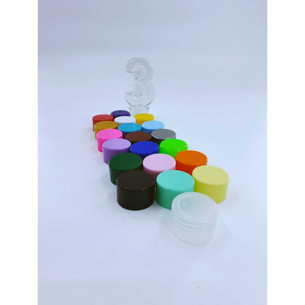 15 Peças Tubetes Numeros, Tubete Numero 3 Diversas Cores Art Milly