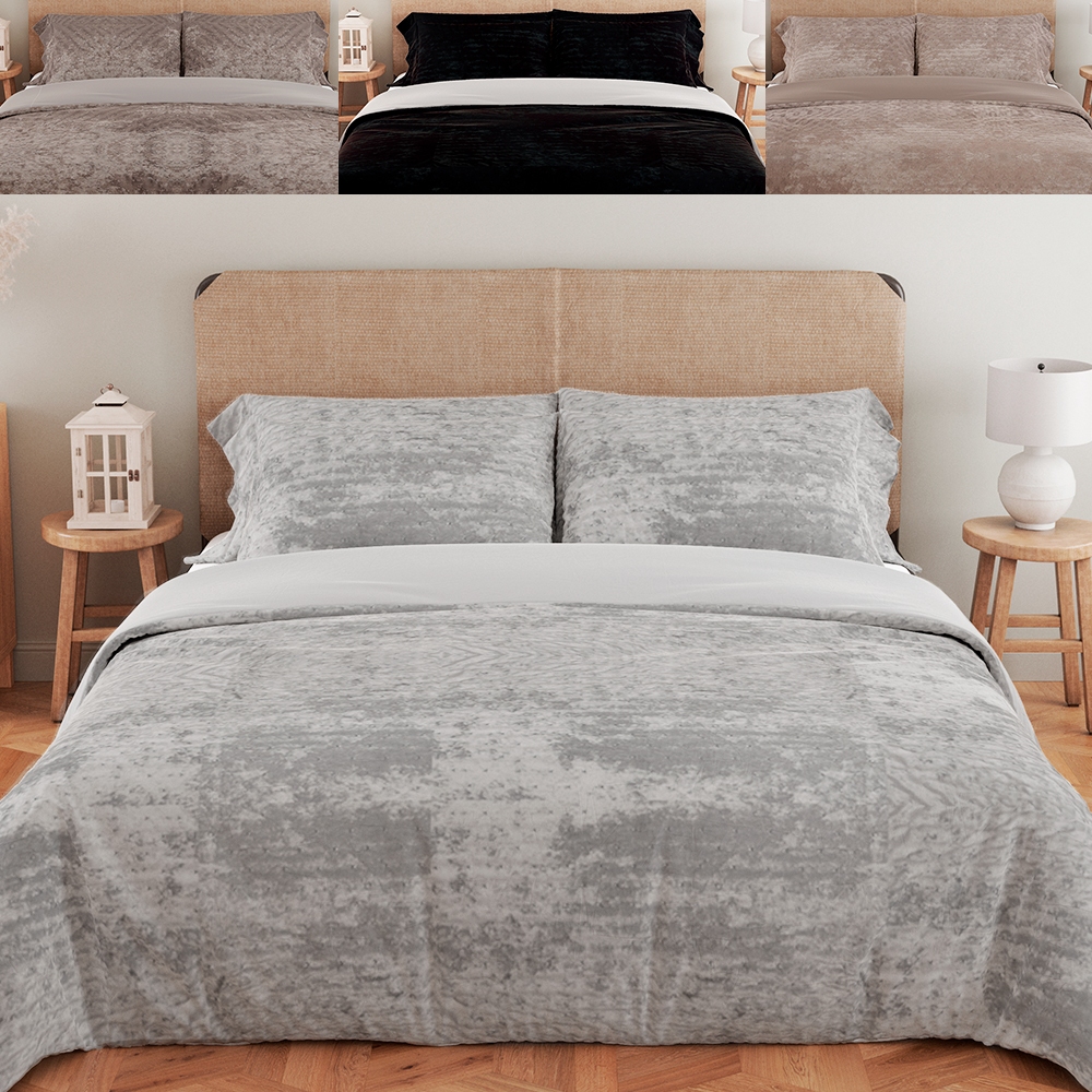 Kit Coberdrom Casal 3 Peças Aveludado com Porta Travesseiros Dupla Face 220x240cm - BF Colchões - Home & Living