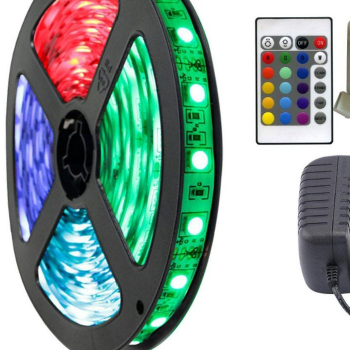 Kit 10m Fita Led 5050 Rgb Inteligente Wifi Contole Remoto