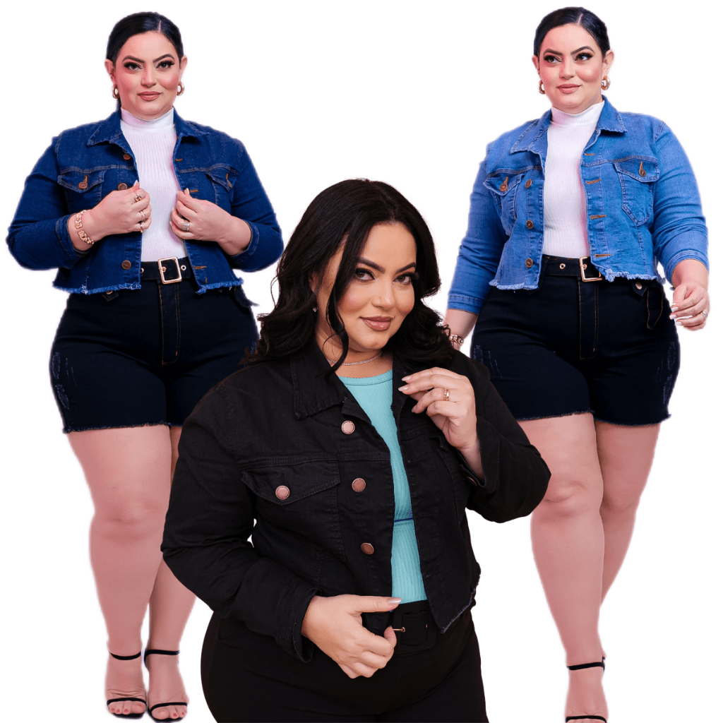 Jaqueta Feminina Jeans Plus Size - Comprar com Melhor Preço em Jaquetas, Casacos e Coletes