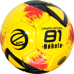 ***TRIO - BOLAS EURO CAMPO OFICIAL LINHA NEBULA AMARELA / PRETO / VERMELHO - KIT CONTENDO 3 BOLAS OFICIAIS DIRETO DE FABRICA.
