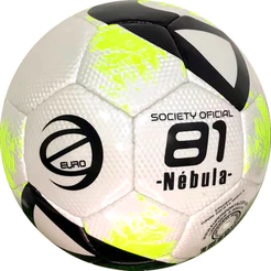 ***TRIO - BOLAS EURO SOCIETY OFICIAL LINHA NEBULA PEROLA/PRETA/VER - KIT CONTENDO 3 BOLAS OFICIAIS DIRETO DE FABRICA.
