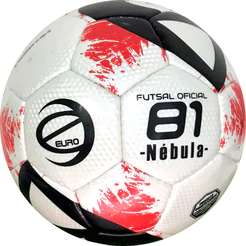 ***TRIO - BOLAS EURO FUTSAL OFICIAL LINHA NEBULA PEROLA / PRETO / VERMELHO - KIT CONTENDO 3 BOLAS OFICIAIS DIRETO DE FABRICA.