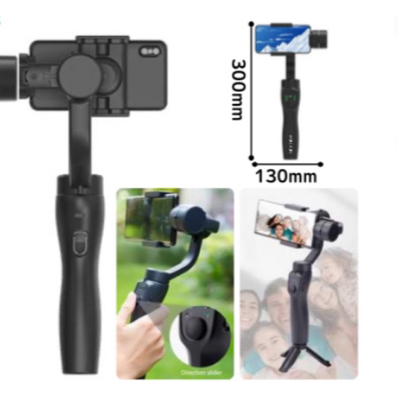 Estabilizador Portatil de Três Eixos Portátil com Haste de Extensão Embutida para celular Smartphone, com tripé vlog blog -envio imediato