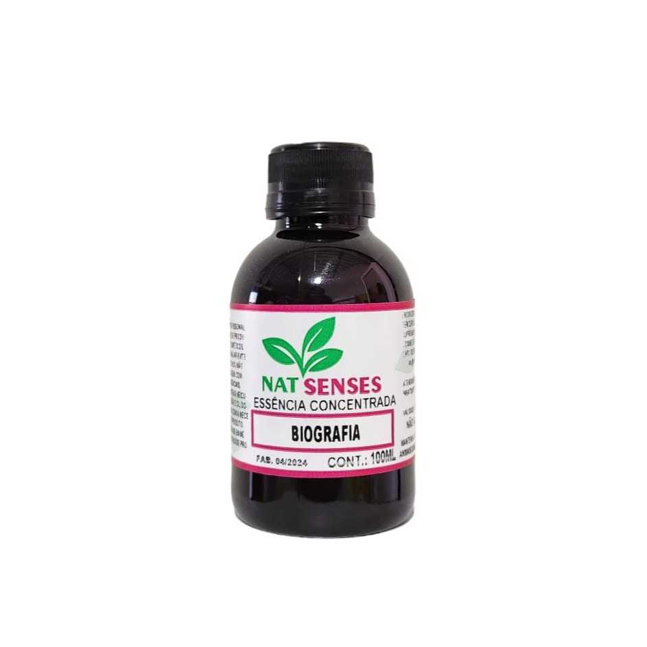 Essência concentrada Biografia - 100ML - Nat Senses - Óleo essêncial. n