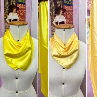 Lenço cetim amarelo/- Padrão uniforme/empresas/igrejas/congressos/eventos/setembro amarelo em Oferta na Shopee