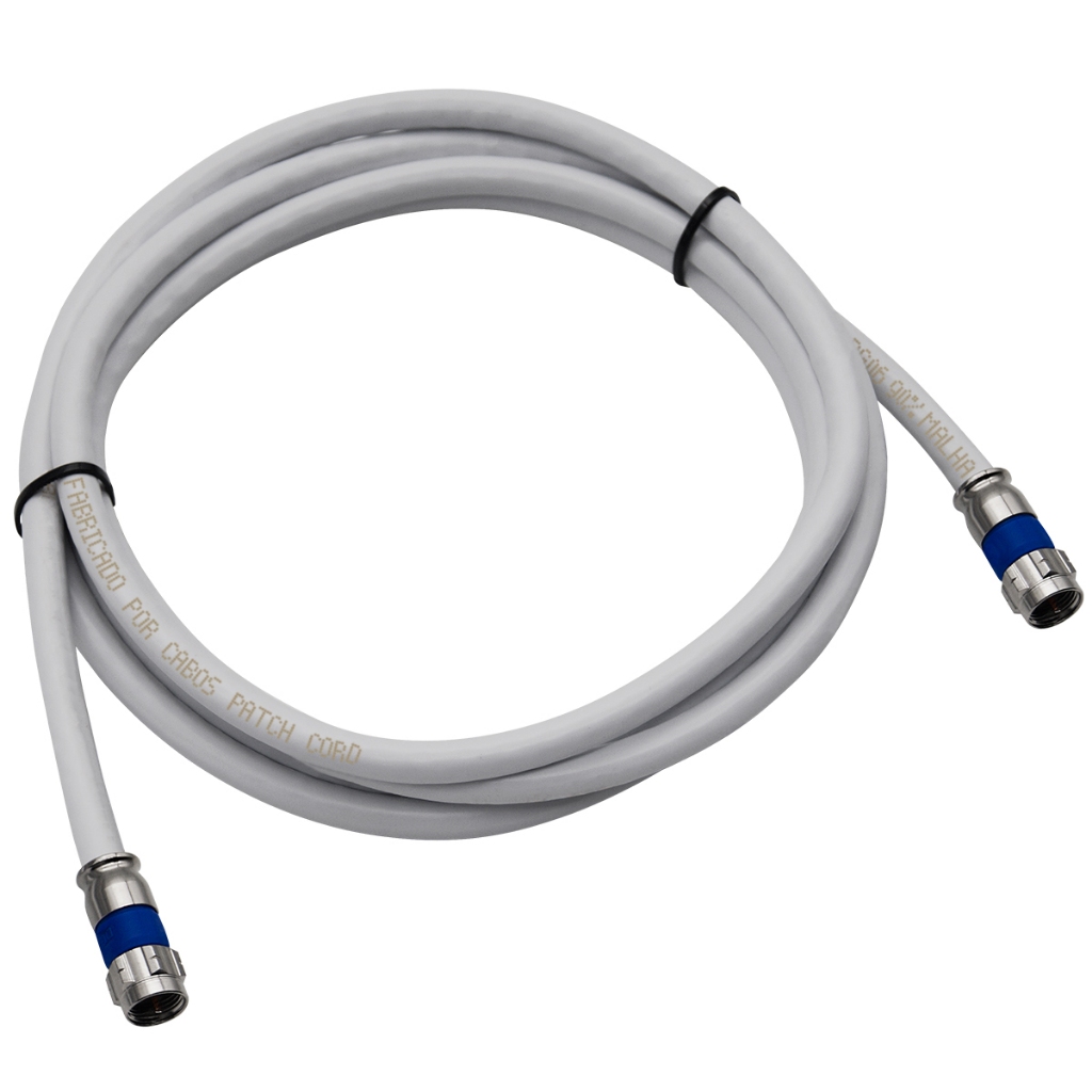 Cabo Coaxial 95% De Malha O Melhor 1,5 Metros