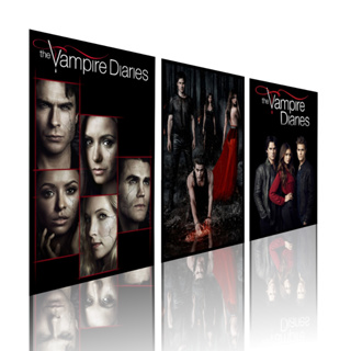Kit de 3 Quadros Decorativos - Diários de um Vampiro Séries de Tv em Oferta na Shopee