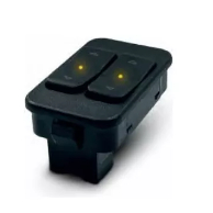 Botão Vidro Elétrico Corsa Montana Meriva Astra Duplo Lado Motorista ORIGINAL DIAL Iluminação Laranja