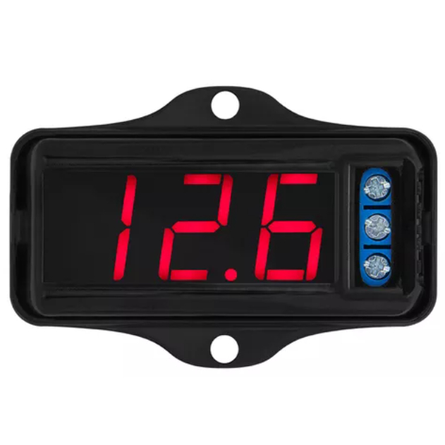 Voltimetro Taramps Vtr-1000 V2 Led 5A Fácil Instalação Som Automotivo Medidor Bateria