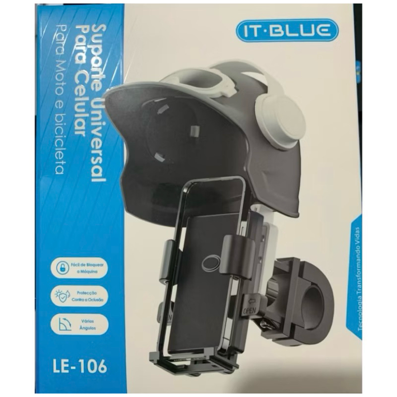 Suporte Celular Proteção Sol Chuva Estilo Capacete Moto Bike The King em Oferta na Shopee