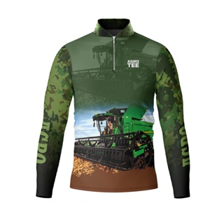 Camisa Camiseta Agro Proteção Solar Colheitadeira Uv50+ em Oferta na Shopee