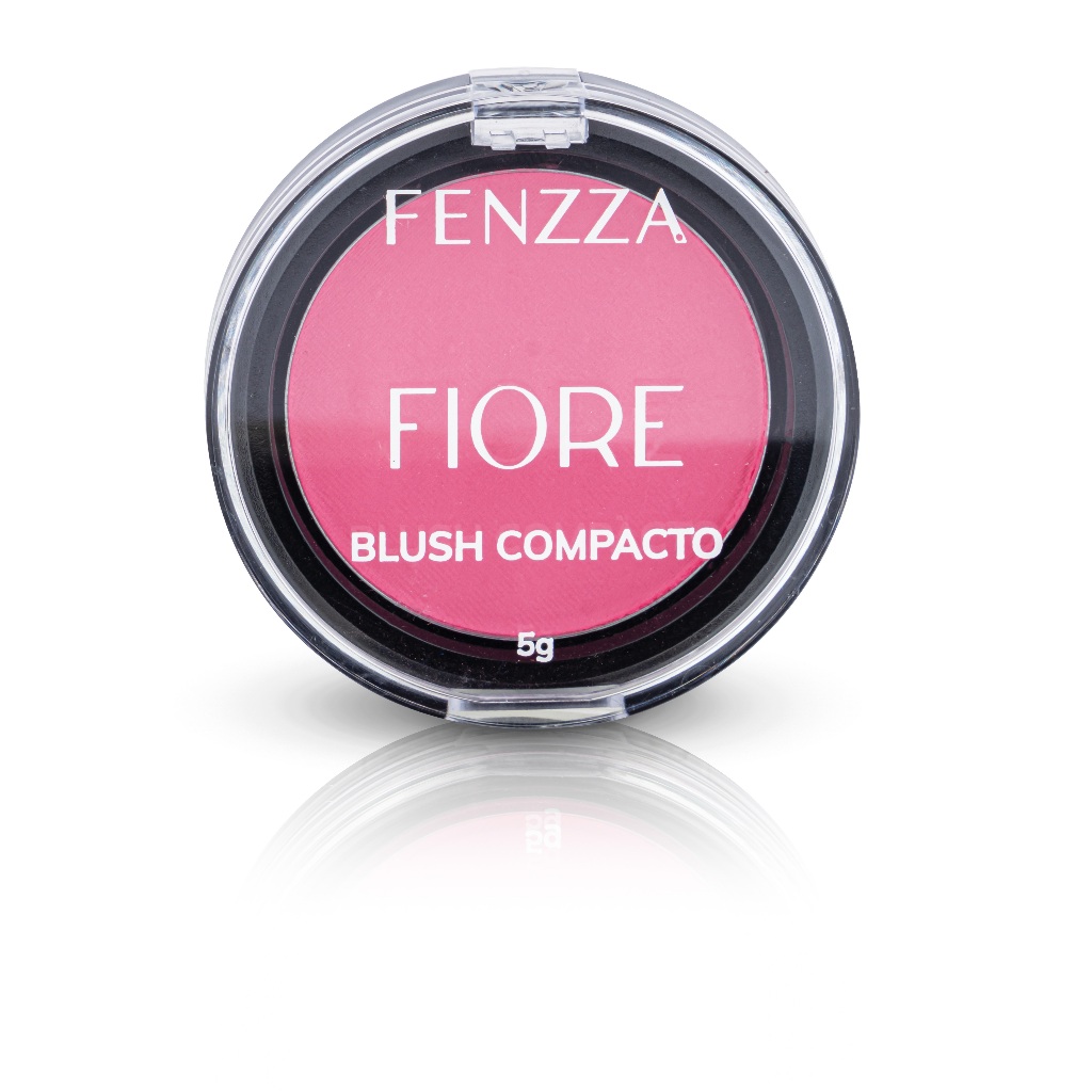 Blush Compacto Alta Pigmentação e Longa Duração Fiore Collection - Fenzza