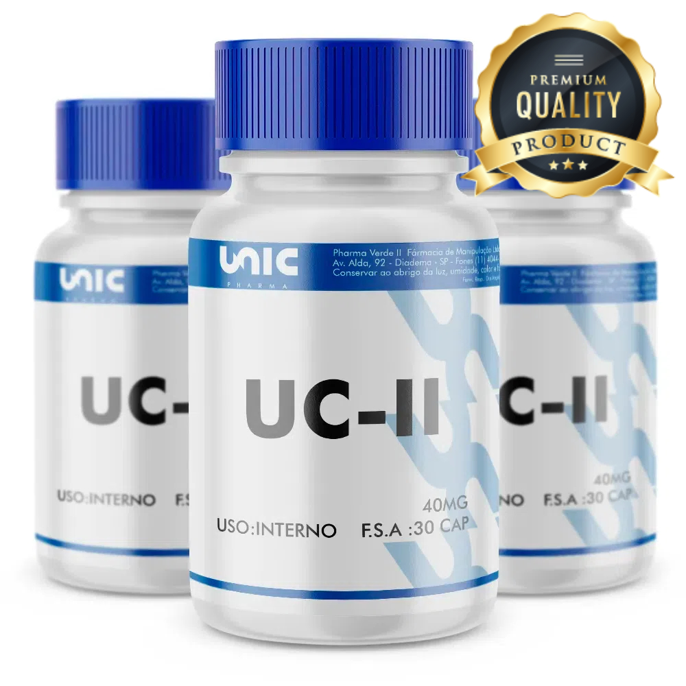 KIT 3 FRASCOS DE UC-II (COLÁGENO TIPO 2) 40MG C/30 CÁPSULAS