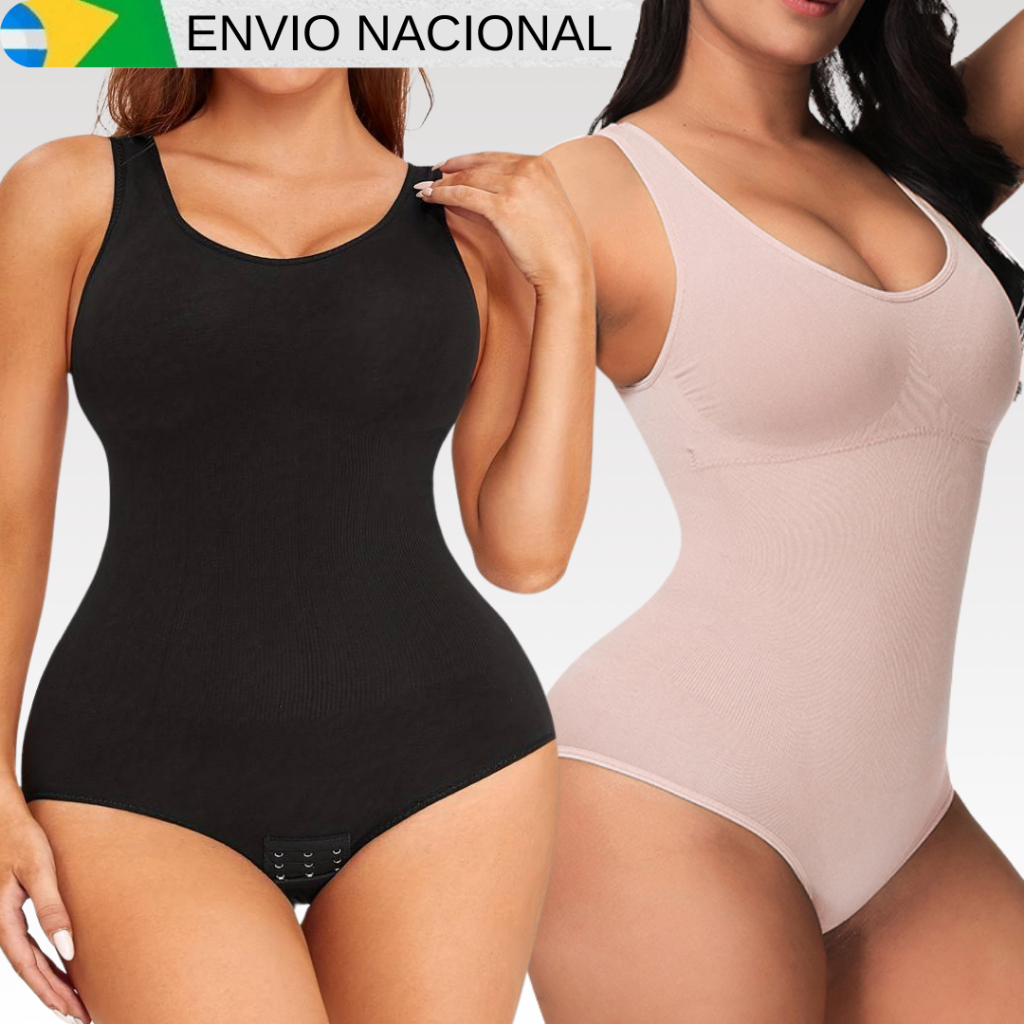 BODY MODELADOR ORGINAL | Cinta Alta compressão | Alça reforçada | Reduz medidas e afina cintura | Corselet feminino em Oferta na Shopee