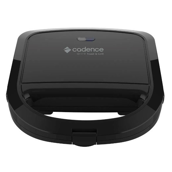 Sanduicheira Grill Elétrica Cadence Toast & Grill 750w Antiaderente Luz Indicadora Porta Fio 127v