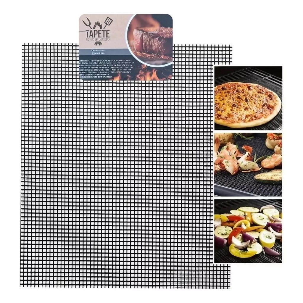 Manta Folha de Teflon de Churrasco grill grelhar, assar, acessórios tapete churrasqueira