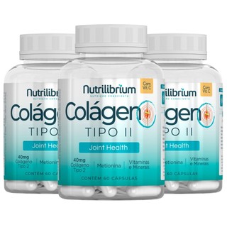 Kit 3x Colágeno Tipo 2 Premium 180 Cápsulas Nutrilibrium em Oferta na Shopee