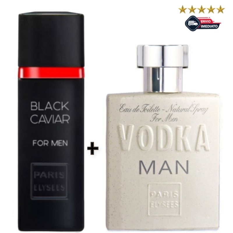 Perfume Original Black Caviar + Vodka Man Paris Elysees Masculino Eau de Toilette - 100ml