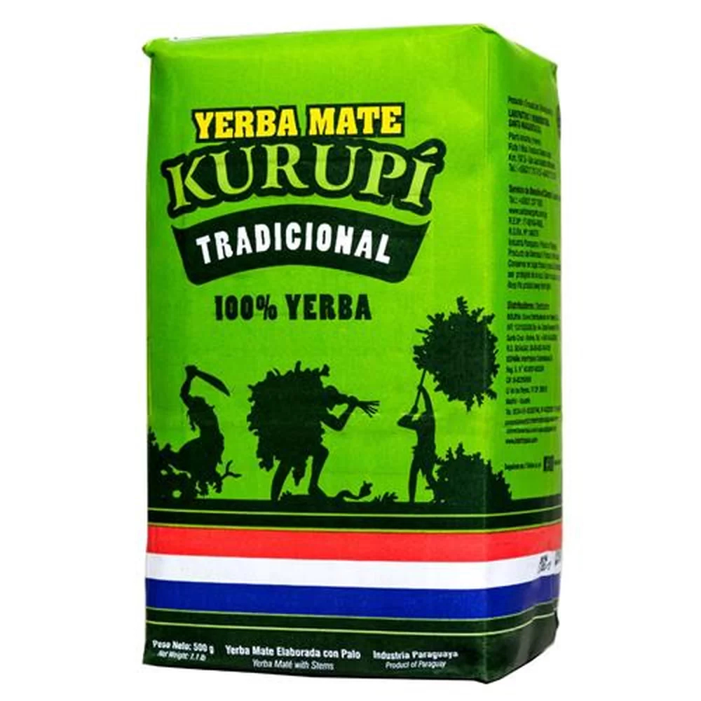 ERVA MATE TERERÉ KURUPÍ YERBA PARAGUAIA TRADICIONAL 500G