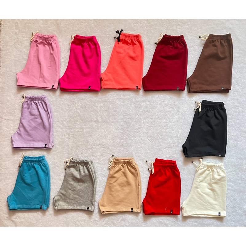 Kit 10 Shorts Feminino Moletom Super Confortável Bermuda Feminina Atacado Short Preto para Academia