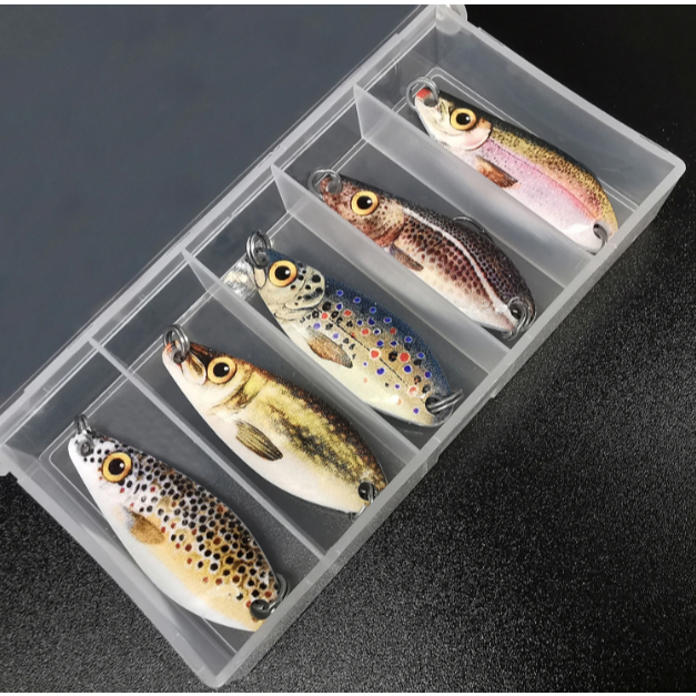 KIT COM 5 ISCA ARTIFICIAL SLOW JIG/ MICRO JIG JUMPING/ JIG METAL PARA PESCA
