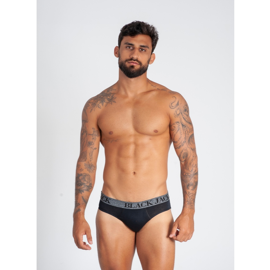Kit 12 Cuecas Slip de Algodão Masculinas Adulto Tradicionais