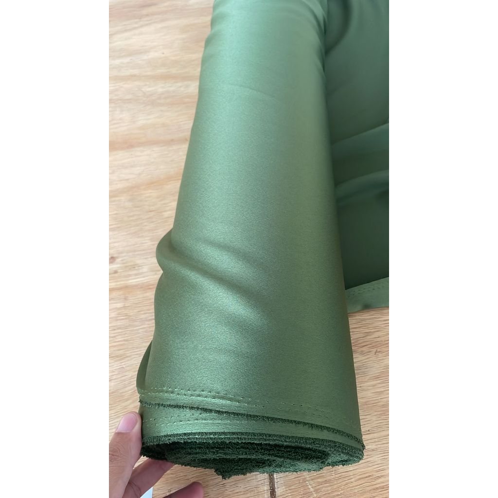 4 Metros Tecido Crepe Amanda VERDE OLIVA (4m x 1,50m) em Oferta na Shopee