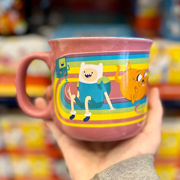 Caneca Hora De Aventura Cartoon Network Desenho Personagens Piticas Comix Finn Jake
