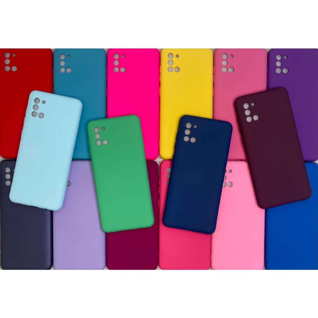 Capa Capinha Para Samsung A31 Silicone Aveludado Pelicula Case em Oferta na Shopee