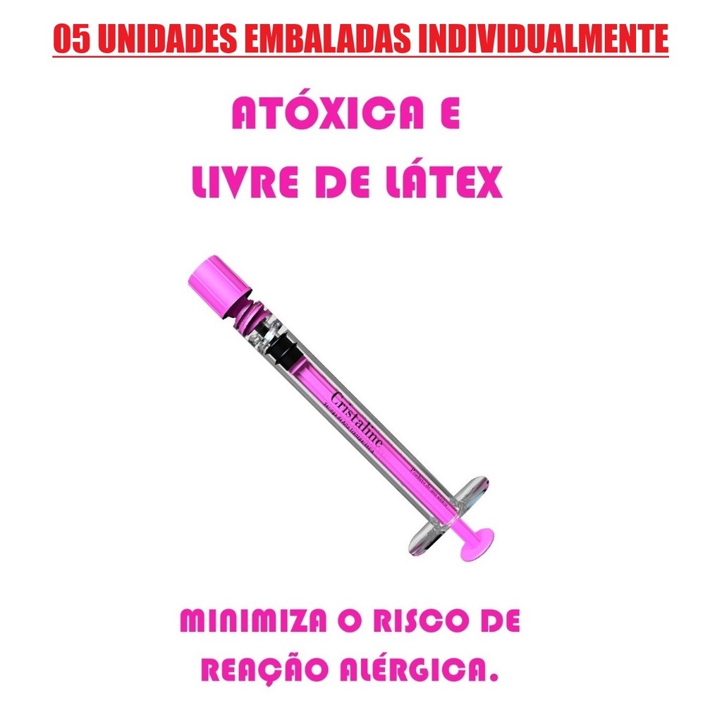 Seringa De Cristal 1ml SEM AGULHA Zero Residuo - Cristaline - 05 Unidades em Oferta na Shopee