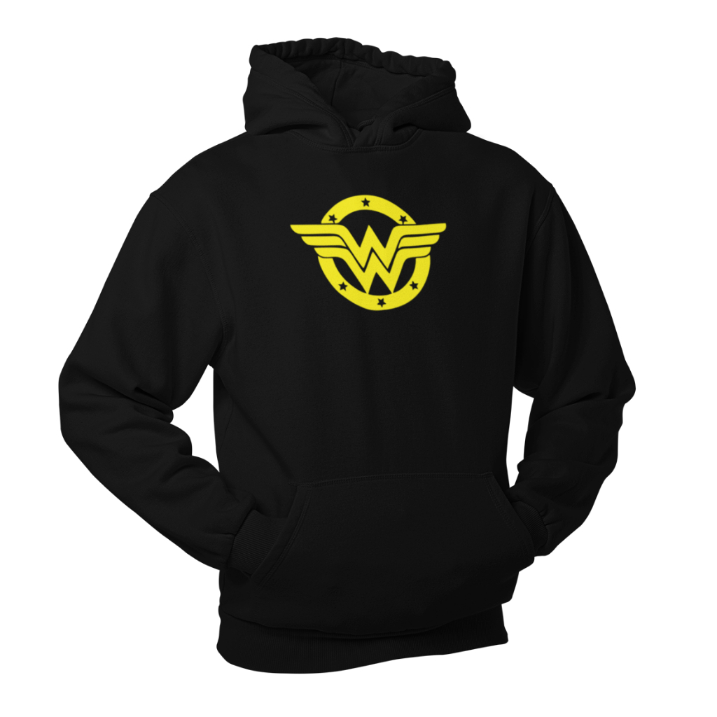 Blusa Moletom Casaco Agasalho Feminino Wonder Mulher Maravilha Series Filme Desenho Heróis