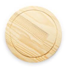 Tábua Redonda Natural Para Frios 25cm Disco De Madeira Para Queijo Frios Tábua De Churrasco