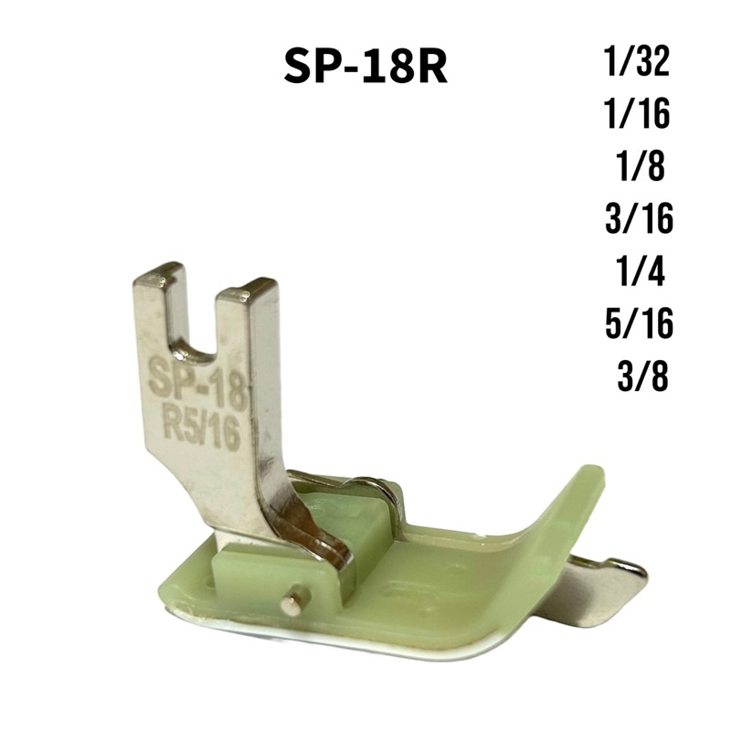 Calcador Pesponto Teflon T-SP18R Com Guia lado Direito Para Reta Industrial