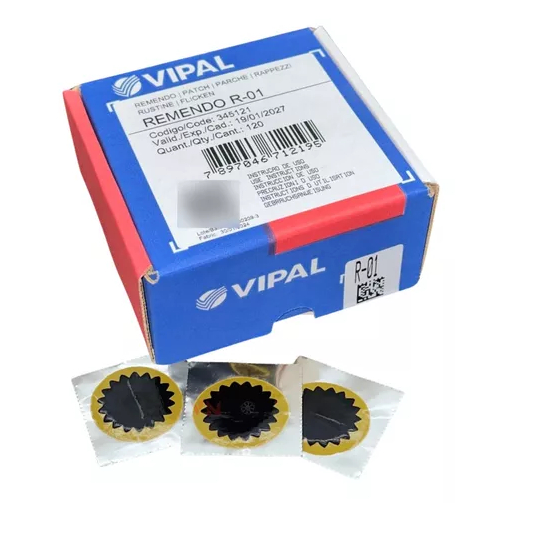 Remendo A Frio R-01 40mm - Caixa 100 Peças - Vipal em Oferta na Shopee