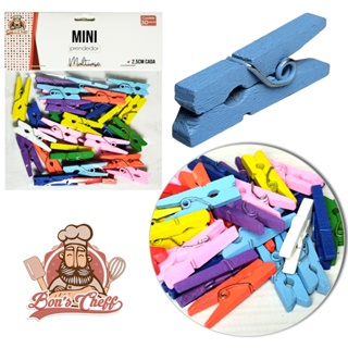 Mini Prendedor de Madeira para Decoração em Oferta na Shopee