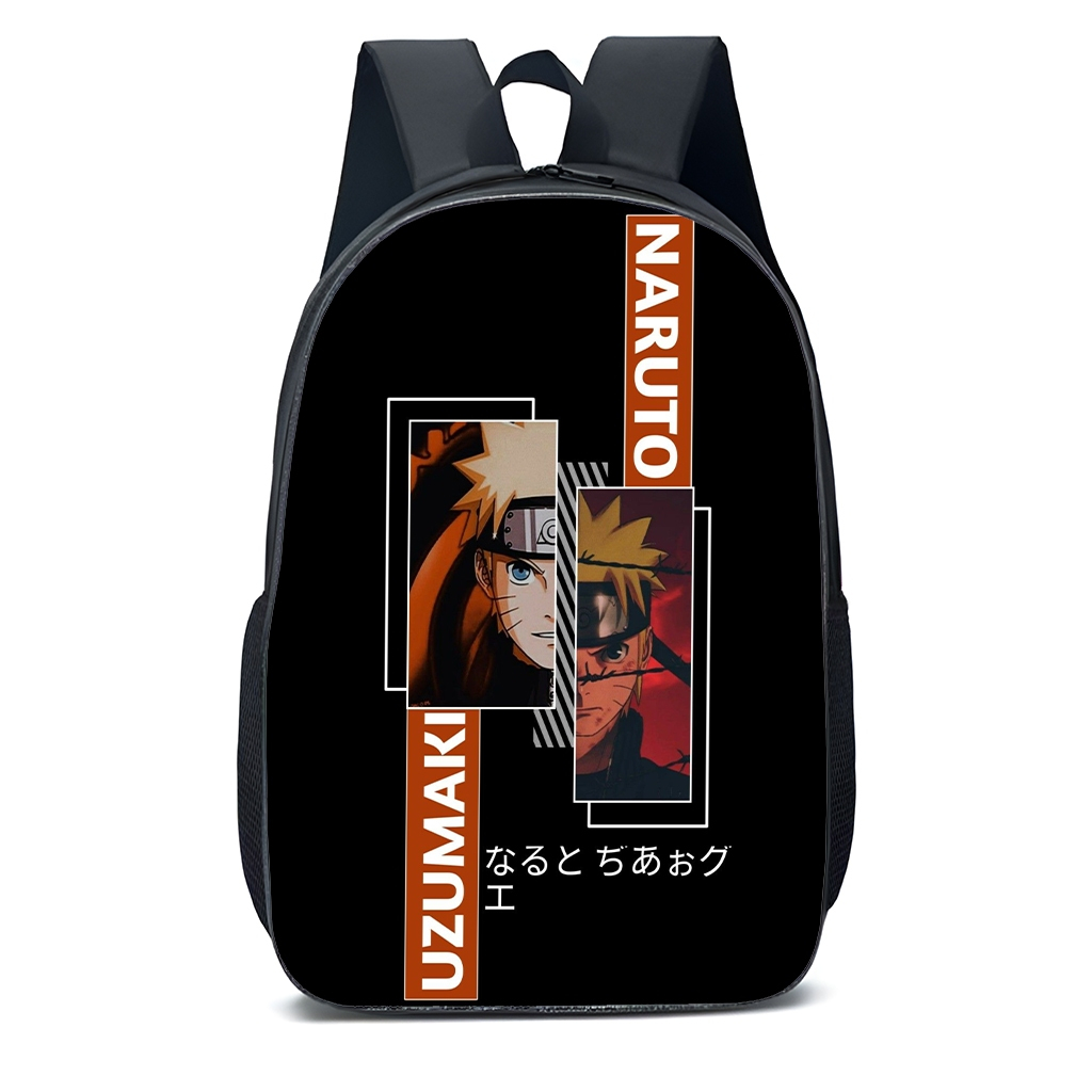Mochila Escolar Infantil Juvenil personagem Naruto uzumaki personagem moda kids