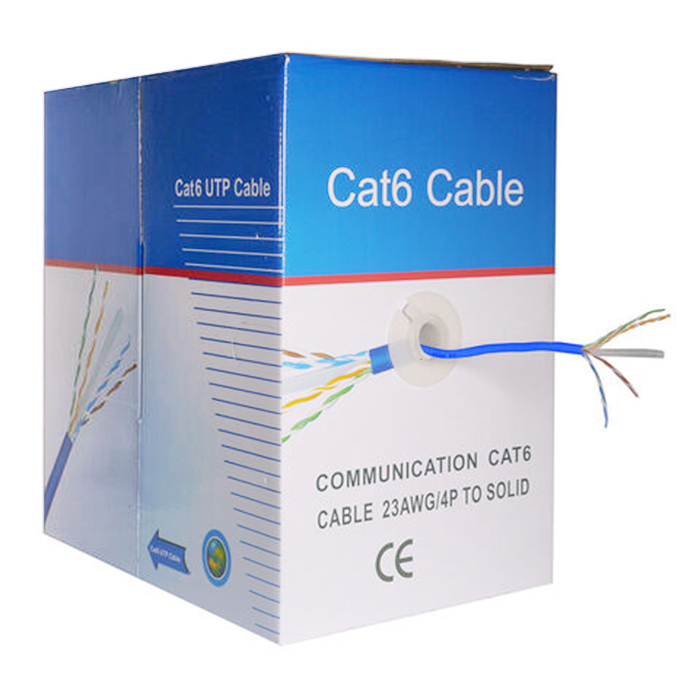 Cabo De Rede Internet Cat6 305 Metros 4 Pares Cftv Utp Lan