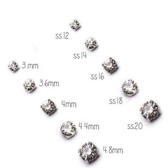 Strass para Roupa  180 ou 720 un – Bordado - Pedrarias para Artesanato - Kit Bordado Artesanal