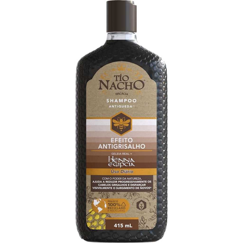 Shampoo Tio Nacho Antiqueda Efeito Antigrisalho 415ml