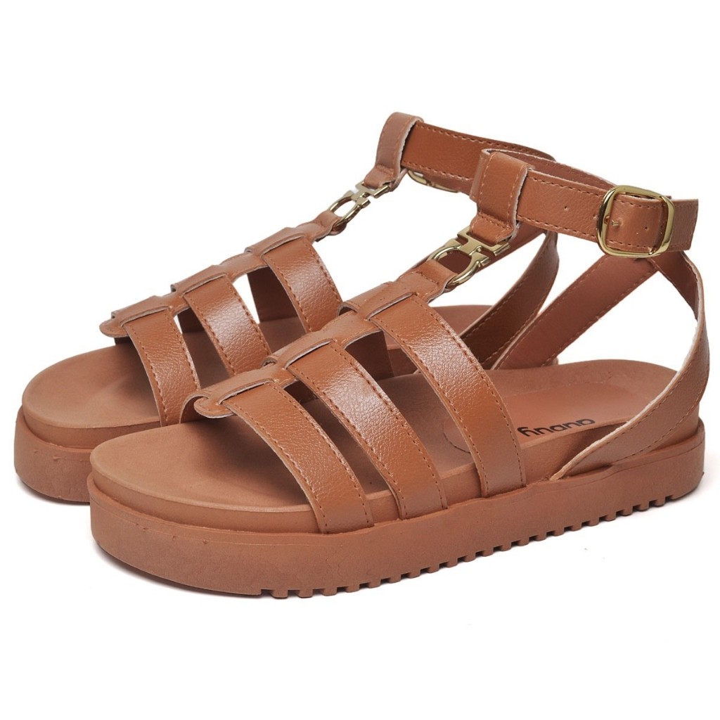 Papete Slide Feminina Caramelo Com Fivela Original Dubuy Luna 2068DB em Oferta na Shopee