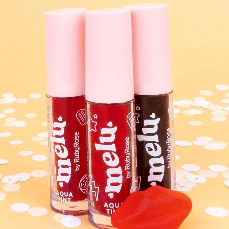 Gel Tint Melu Ruby Rose - Textura Sedosa e Fixação Confortável para Lábios e Bochechas HB-8232