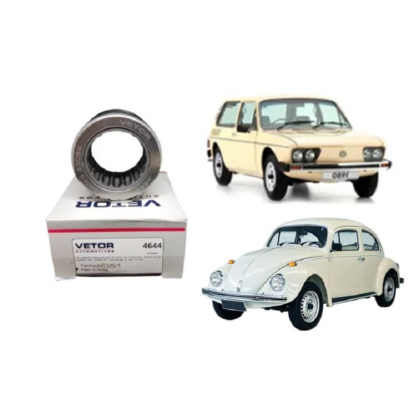 Rolamento Cambio Ponta Eixo Piloto VW Fusca Brasilia TL Variant 1 2 I II Karmann Ghia (N.F4644) Caixa de marcha Arvore Primaria Primario Ponta de agulha