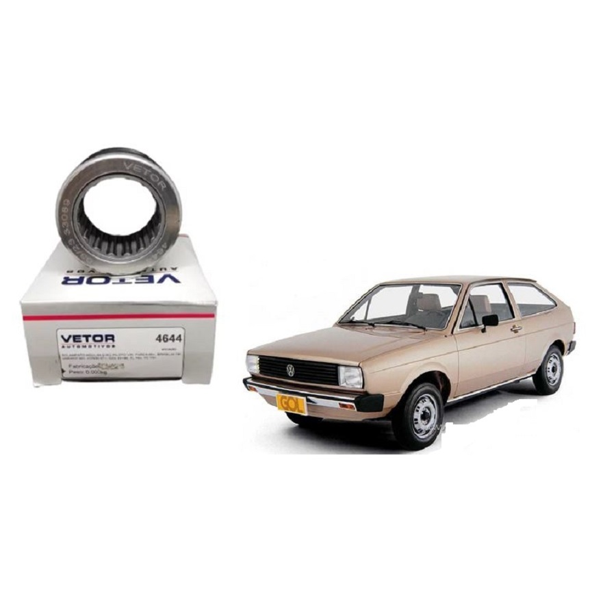 Rolamento Cambio Ponta Eixo Piloto VW GOL 80 81 82 83 84 com MOTOR A AR / Kombi / Fusca Brasilia TL Variant 1 2 I II Karmann Ghia (N.F4644) Caixa de marcha Arvore Primaria Primario Ponta de agulha