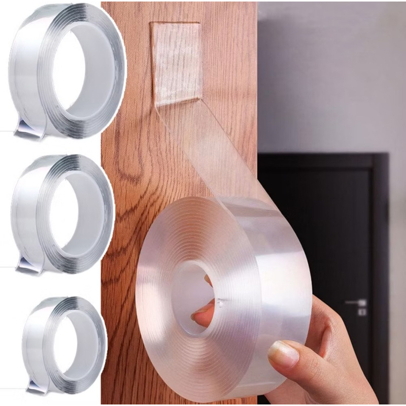Kit De 2 Fita 3M Dupla Face Extra Forte Transparente Nanogel Silicone Mágica Adesiva Cola Na Parede Móvel Porta - cheasy