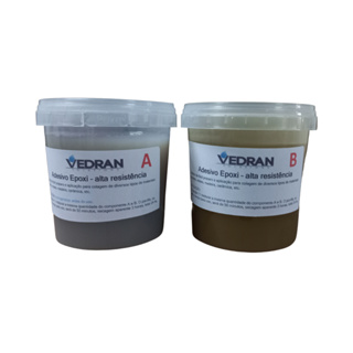 cola epóxi Vedran alta resistência kit 1kg (500g de cada) em Oferta na Shopee